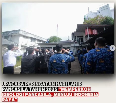 BAWASLU KALBAR: UPACARA PERINGATAN HARI LAHIR PANCASILA TAHUN 2025 "MEMPERKOKOH IDEOLOGI PANCASILA,MENUJU INDONESIA RAYA"
