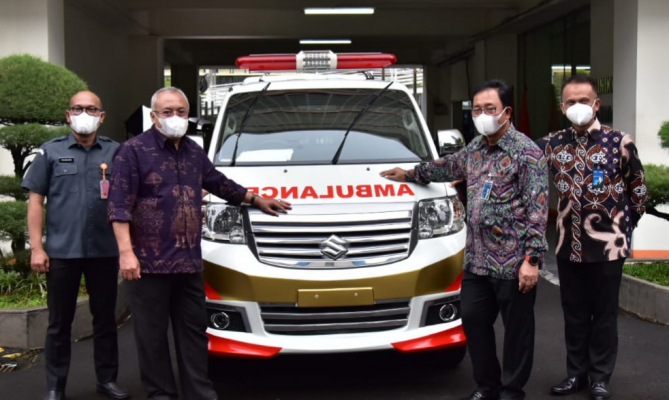 Simbol Kerjasama Antar Lembaga, Bawaslu Terima Satu Unit Ambulans Dari BNI