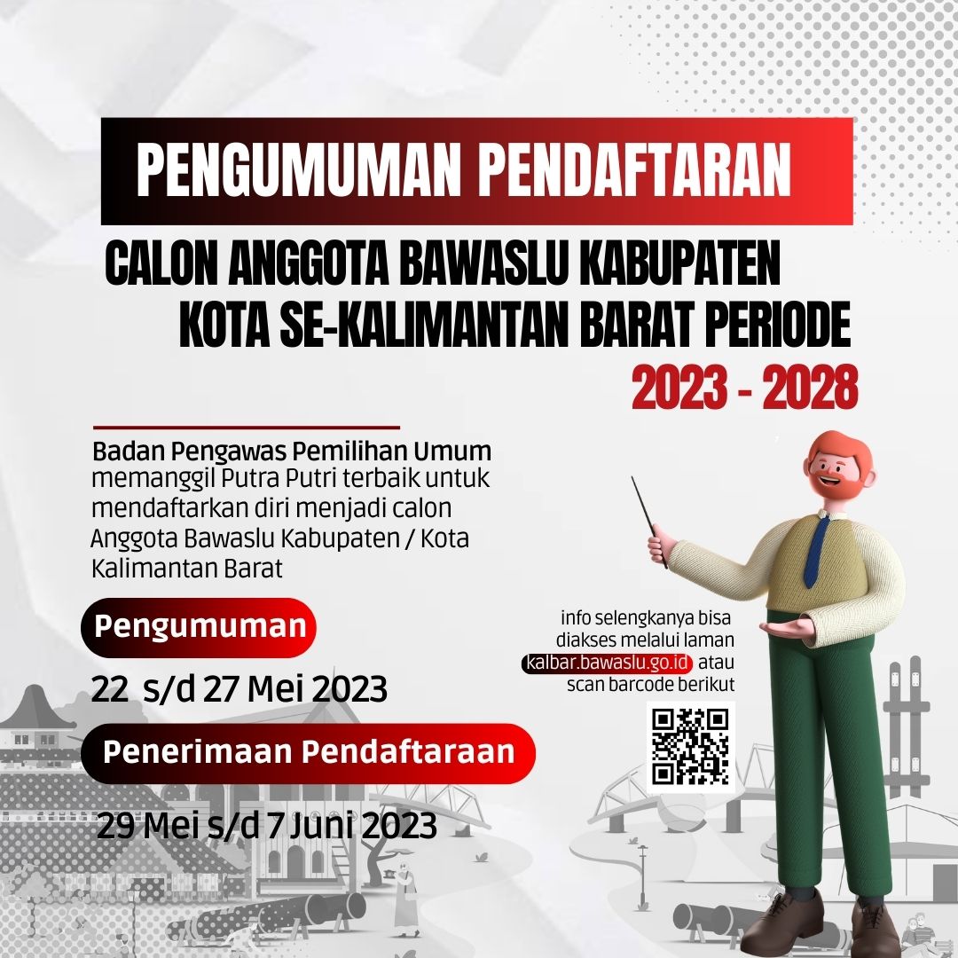 JADWAL DAN KETENTUAN PELAKSANAAN SELEKSI KOMPETENSI PEGAWAI PEMERINTAH DENGAN PERJANJIAN KERJA BAWASLU TAHUN ANGGARAN 2023