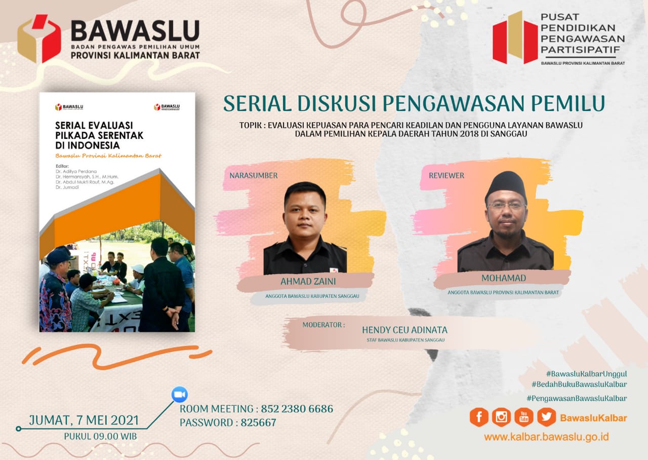 Bawaslu Kalbar Akan Gelar Serial Diskusi Pengawasan Pemilu, Pantau Tanggalnya!
