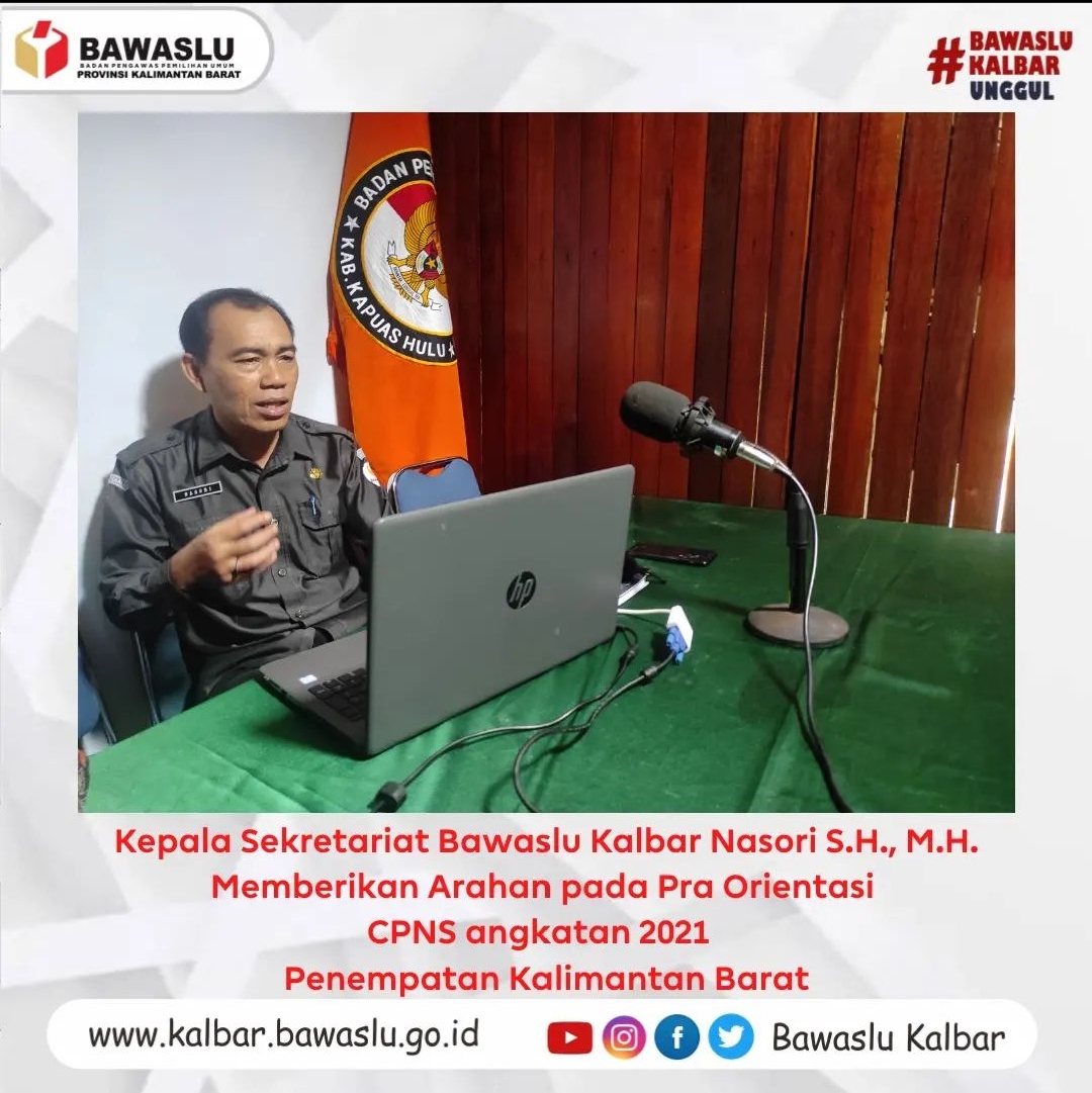 Pra Orientasi CPNS Angkatan 2021, Nasori Minta CPNS Terpilih Segera Beradaptasi
