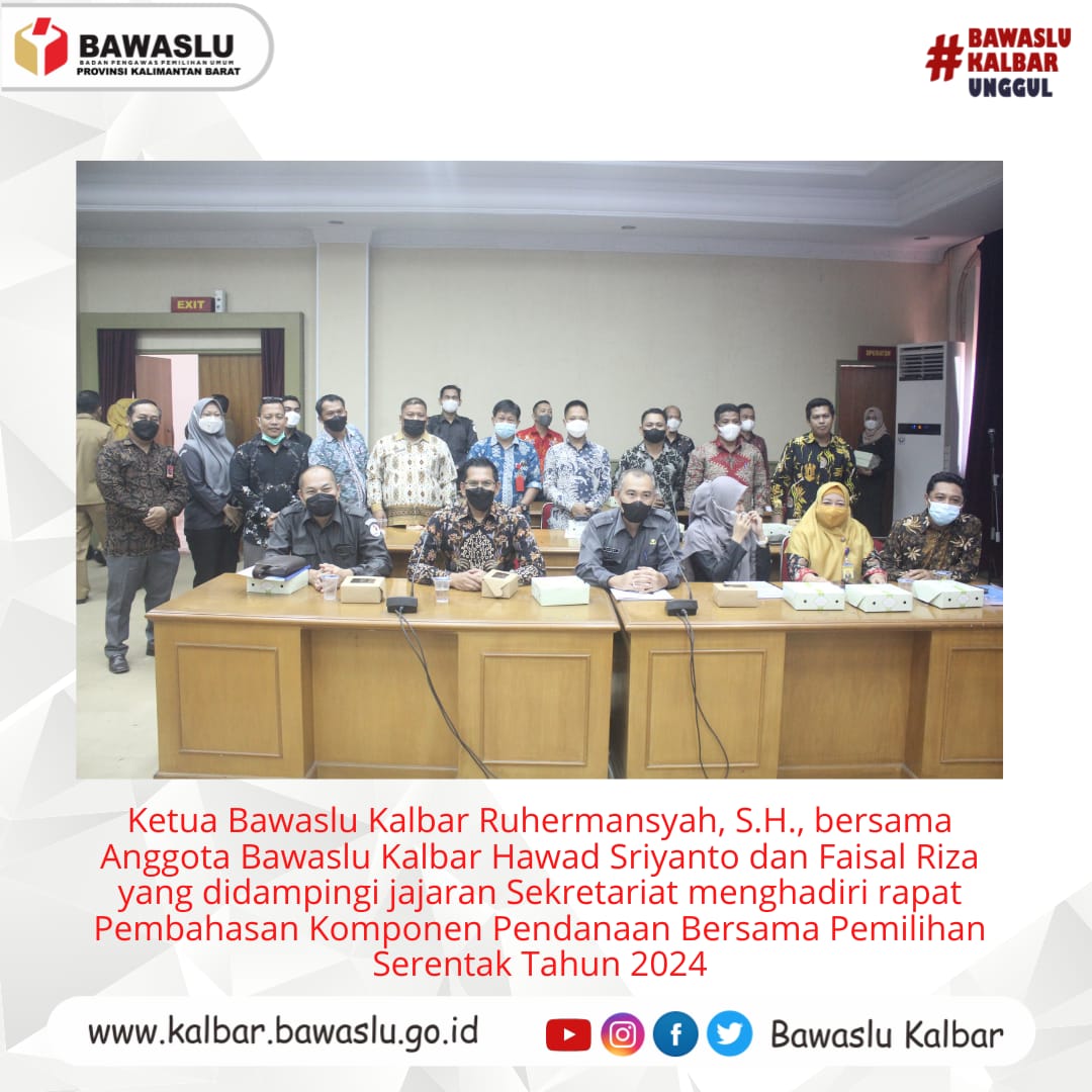 Suksesi Pemilihan Kepala Daerah serentak Tahun 2024, dimulai dengan perencanaan penganggaran yang baik