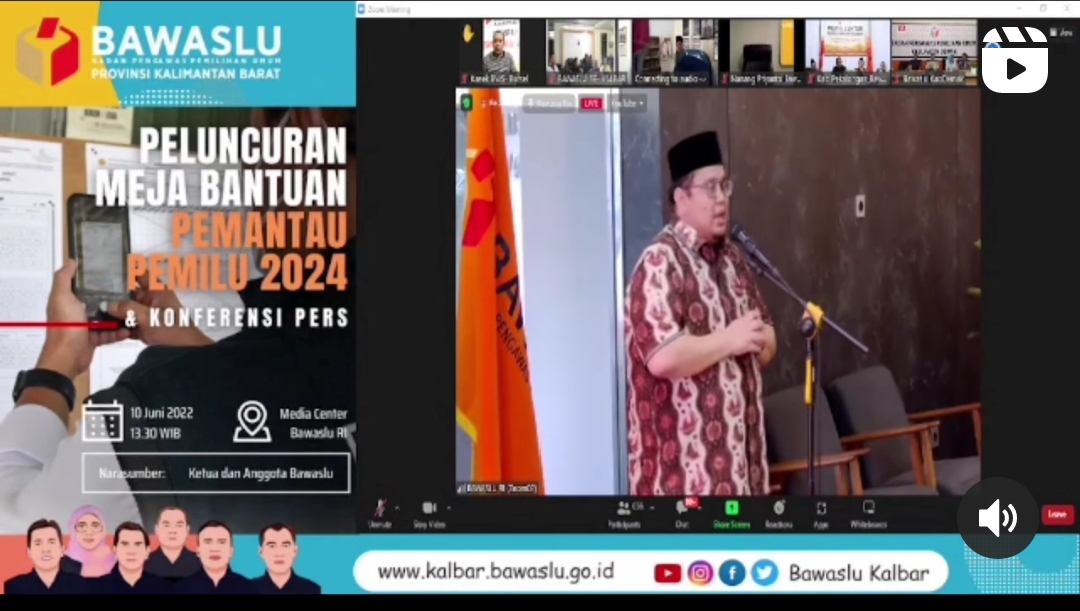 Peluncuran Meja Bantuan Pemantau Pemilu