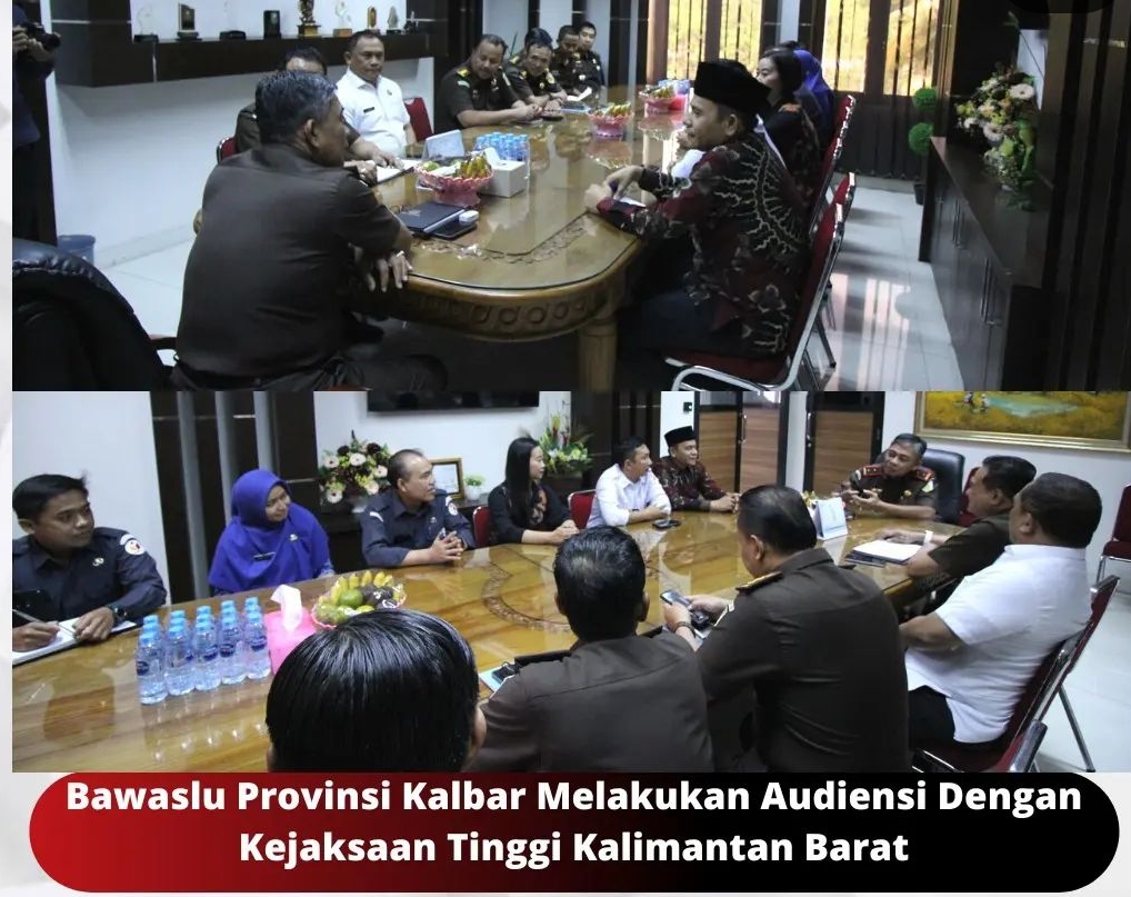 Bawaslu Kalbar Lakukan Audiensi Dengan Kejaksaan Tinggi