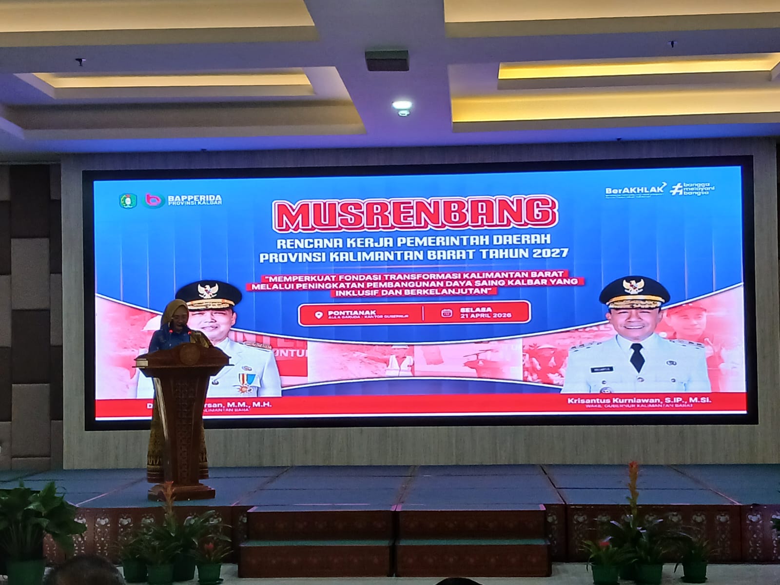 Ketua Bawaslu Kalbar menghadiri Musrenbang RKPD 2027