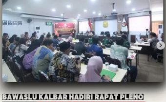 BAWASLU KALBAR HADIRI RAPAT PLENO TERBUKA REKAPITULASI PEMUTAKHIRAN DATA PEMILIH BERKELANJUTAN SEMESTER I TAHUN 2025