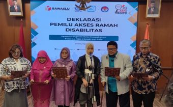Bawaslu Deklarasi Pemilu Ramah Akses Disabilitas, Dihadiri Putri Ariani