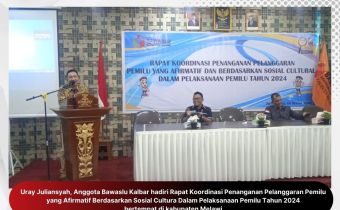 Uray, Kita minta semua dalam pengawasan ini agar diutamakan pencegahan sehingga tidak terjadi pelanggaran.