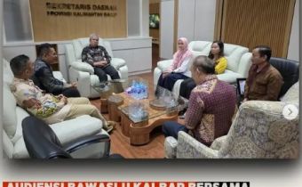 AUDIENSI BAWASLU KALBAR BERSAMA SEKRETARIS DAERAH PROVINSI KALIMANTAN BARAT
