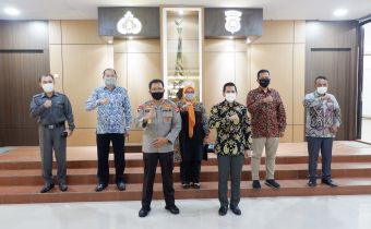 MATANGKAN PERSIAPAN PILKADA 2020, BAWASLU KALBAR AUDIENSI DENGAN POLDA KALBAR