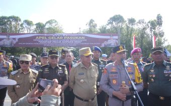 Dukung Pemilihan Kondusif, Bawaslu Kalbar Hadiri Apel Gelar Pasukan Operasi Mantap Praja Kapuas 2024