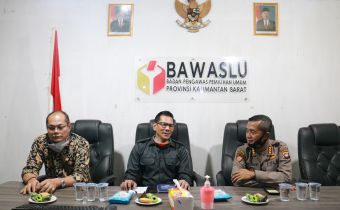 POLDA KALBAR Silaturahmi Ke SEKRETARIAT Bawaslu KALBAR,  Cek Kesiapan Pilkada 2020