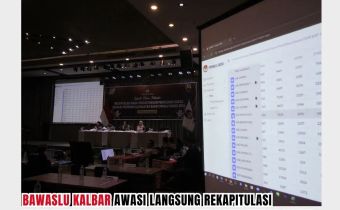 BAWASLU KALBAR AWASI LANGSUNG REKAPITULASI HASIL PERHITUNGAN PEROLEHAN SUARA TINGKAT PROVINSI PEMILU 2024 HARI KE 3