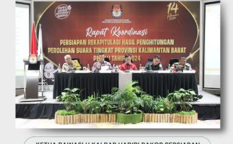 Samakan Persepsi, Bawaslu Kalbar Hadiri Rakor Persiapan Rekapitulasi Hasil Penghitungan Suara Pemilu 2024 Tingkat Provinsi