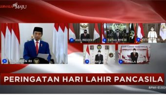 Peringatan Hari Lahir Pancasila Tahun 2020: Pancasila Dalam Tindakan Melalui Gotong Royong Menuju Indonesia Maju