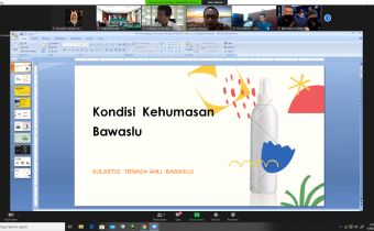 Pelatihan Daring, Fritz Ajak Bawaslu Provinsi Perkuat Program Kehumasan