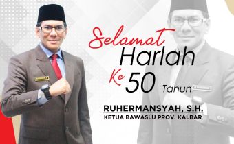 selamat harlah pak ketua bawaslu kalbar