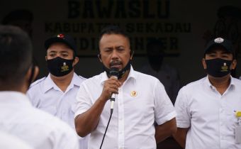 Pimpin Apel Siaga Persiapan Pengawasan Coklit, MOHAMAD sebut semua tahapan Pilkada harus diawasi