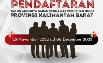 PEMBENTUKAN TIM SELEKSI CALON ANGGOTA BADAN PENGAWAS PEMILIHAN UMUM PROVINSI KALIMANTAN BARAT PERIODE TAHUN 2023-2028